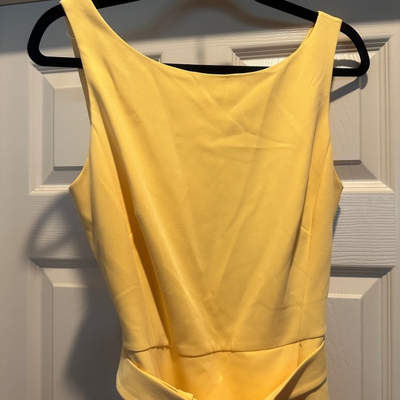 WHBM Yellow Split front Sheath Dress size 8 (399) - Picture 2 of 16